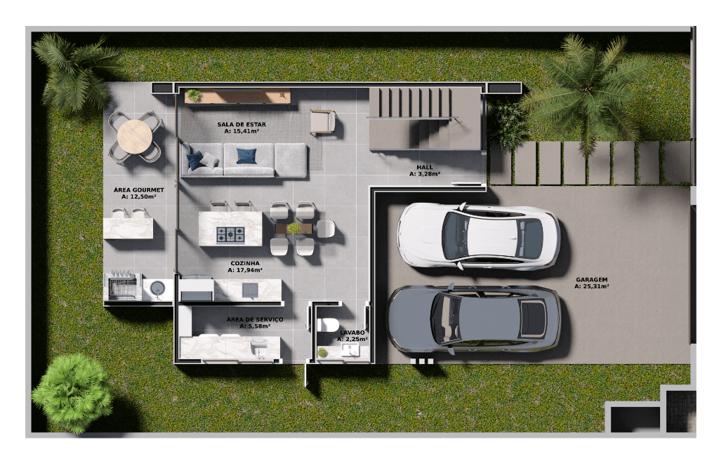 Planta Inferior Casa 1
