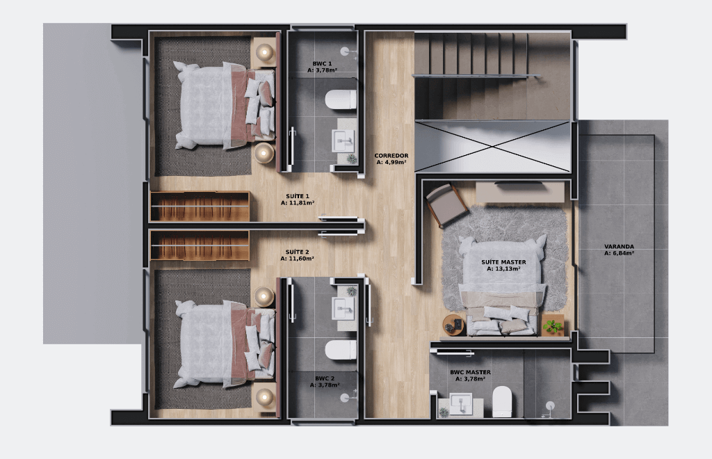 Planta Superior Casa 1