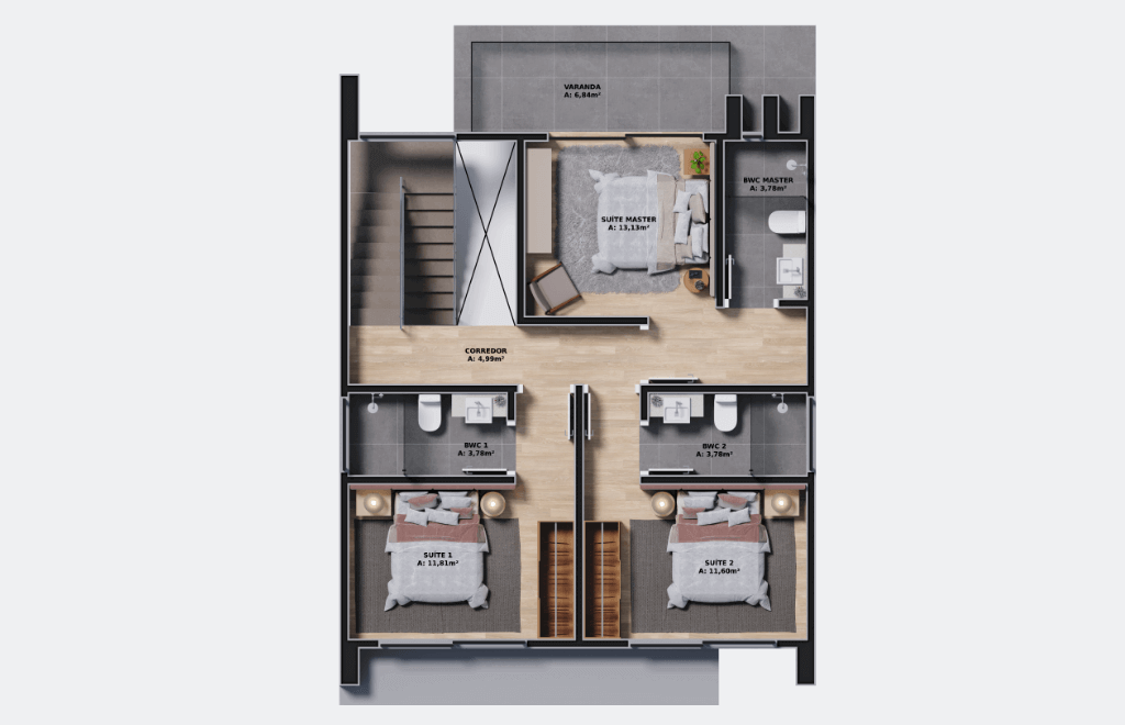 Planta Superior Casa 3